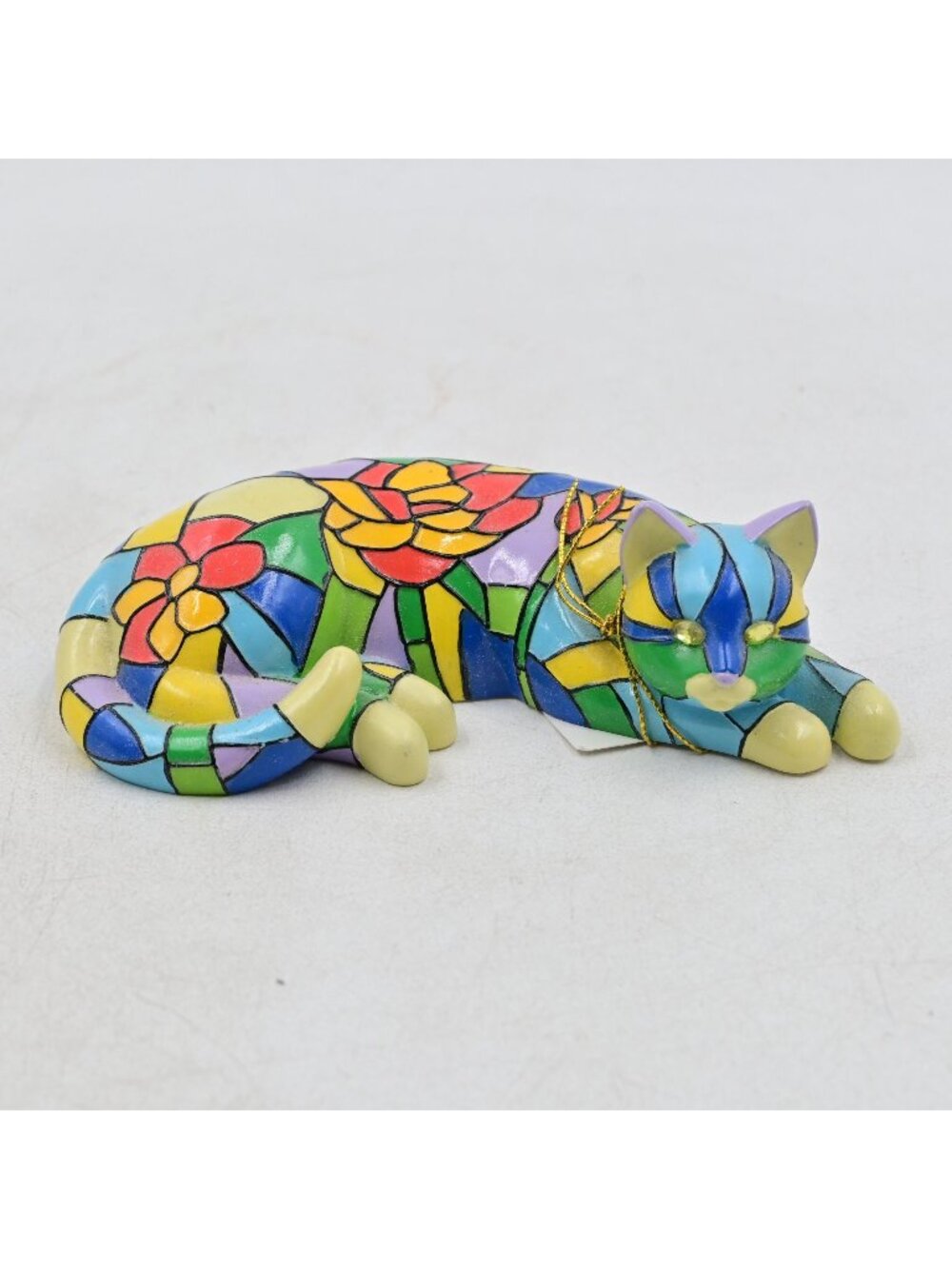 Purr-fect Reflections of Tiffany Poppy Cat Figurine Hamilton Collection